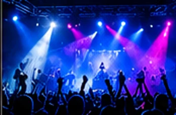 Illustrative live concert lighting